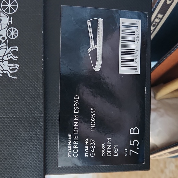 Adorable NWT IOB Coach Corrie Denim Espadrilles Slip-ons 💙 - Picture 16 of 16